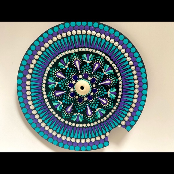 SOLDHand painted mandala, incense burner - Picture 5 of 5
